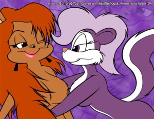 Rating: Questionable Score: 0 Tags: abstract_background anthro bedroom_eyes breasts buttered-tost duo e621 ear_piercing female female/female fifi_la_fume fluffy fluffy_tail hair half-closed_eyes julie_bruin mammal mephitid mikeinthehouse narrowed_eyes nipples nude one_eye_closed piercing purple_eyes red_hair seductive side_boob side_view skunk smile tail tiny_toon_adventures warner_brothers wink User: bunchy7s