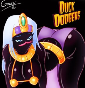 Rating: Questionable Score: 0 Tags: alien alien_humanoid all_fours belt bent_over big_breasts bikini black_background black_body black_skin blue_eyes breasts butt cleavage clothed clothing collar duck_dodgers e621 english_text female gmeen grandfathered_content hair headdress humanoid jewelry martian mouthless not_furry purple_clothing queen_tyr'ahnee simple_background skimpy solo swimwear text tight_clothing two-piece_swimsuit warner_brothers white_hair User: bunchy7s