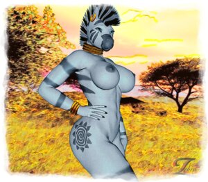 Rating: Questionable Score: 0 Tags: 2012 3d_(artwork) 5_fingers anthro anthrofied big_breasts biped breasts cutie_mark digital_media_(artwork) e621 ear_piercing ear_ring equid equine female fingers friendship_is_magic hasbro hi_res jewelry mammal mohawk my_little_pony navel nipples nude outside piercing plant pose ring_piercing savanna signature smile solo stripes tree wood xrayzebra4 zebra zecora_(mlp) User: bunchy7s