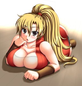 Rating: Questionable Score: 0 Tags: black_eyes blonde_hair blush breast_press breasts capcom cleavage d_kurouri female female_only final_fight fishnets hair highres huge_breasts human long_hair lying_down maki_genryusai ninja ponytail rule34 solo straight_hair street_fighter tied_hair User: bunchy7s