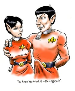 Rating: Explicit Score: 0 Tags: 1girls alien bulge combadge dennis_clark dialogue english_text erection_under_clothes female humanoid male nipple_bulge pointy_ears rule34 saavik spock star_trek star_trek_ii_the_wrath_of_khan starfleet_insignia starfleet_uniform straight text vulcan_(species) User: bunchy7s