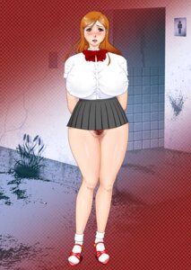 Rating: Explicit Score: 0 Tags: arms_behind_back bathroom bleach blush bow breasts censored curvy female flower footwear hair_ornament hairclip hips huge_breasts inoue_orihime long_hair miniskirt open_mouth open_toe_shoes orange_hair pubic_hair pussy red_eyes red_snake_come_on ribbon rule34 school_uniform skirt socks solo standing User: bunchy7s