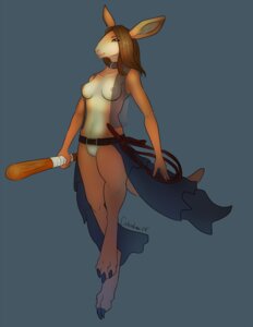 Rating: Explicit Score: 0 Tags: 2014 anthro breasts brown_hair celestina collar e621 female fur genitals hair hi_res holding_object holding_weapon kangaroo macropod mammal marsupial nude orange_body orange_fur solo vulva weapon User: bunchy7s
