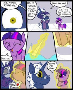 Rating: Safe Score: 0 Tags: 2012 betrayal blue_body blue_fur clothed clothing comic dialogue digital_media_(artwork) disfigured e621 english_text equid equine eyewear female feral friendship_is_magic fur glasses group hair hasbro heart_symbol horn inside love magic male mammal metal_(artist) multicolored_hair my_little_pony mythological_creature mythological_equine mythology princess princess_celestia_(mlp) professor_starflare_(metal) purple_body purple_eyes purple_fur purple_hair royalty smile text twilight_sparkle_(mlp) two_tone_hair unicorn white_hair User: bunchy7s