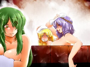 Rating: Explicit Score: 0 Tags: bath blonde_hair blood breasts female female_only green_eyes green_hair grin human kanako_yasaka large_breasts long_hair multiple_females multiple_girls nosebleed purple_hair red_eyes rule34 sanae_kochiya short_hair smile suwako_moriya tobisawa touhou yellow_eyes yuri User: bunchy7s
