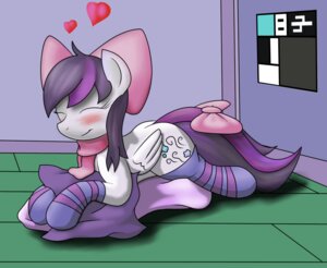 Rating: Safe Score: 0 Tags: accessory blush bow_(feature) bow_accessory bow_ribbon clothing cutie_mark e621 equid equine eyes_closed fan_character feathered_wings feathers female footwear furgonomics fuzzywuff gale_force hair hasbro inside leg_warmers legwear mammal my_little_pony mythological_creature mythological_equine mythology pegasus purple_hair ribbons scarf simple_background smile socks solo tail tail_accessory tail_bow tail_ribbon wings User: bunchy7s