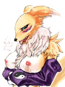 Rating: Explicit Score: 0 Tags: anthro breasts canine color digimon digimon_(species) female female_only fox fur furry lactation nude open_mouth renamon rule34 solo tagme User: bunchy7s