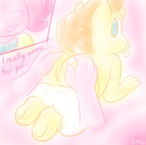 Rating: Questionable Score: 0 Tags: 2013 adult_on_baby adult_on_young age_difference ambiguous_gender anthro anthrofied butt butt_grab clothing diaper diaper_down digital_media_(artwork) disembodied_hand dropped_diaper duo e621 earth_pony english_text equid equine female friendship_is_magic hand_on_butt hasbro horse lamiaaaa mammal my_little_pony neonate older_ambiguous pinkie_pie_(mlp) pony pumpkin_cake_(mlp) rear_view smile tail text three-quarter_view young young_anthro young_female younger_female User: bunchy7s