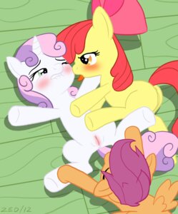 Rating: Explicit Score: 0 Tags: 2012 accessory amber_eyes anus apple_bloom_(mlp) bird's-eye_view bite biting_lip biting_own_lip blush bow_(feature) bow_accessory bow_ribbon brown_hair cutie_mark_crusaders_(mlp) e621 earth_pony equid equine feathered_wings feathers female female/female feral friendship_is_magic fur genitals green_eyes group group_sex hair hair_accessory hair_bow hair_ribbon hasbro heart_symbol high-angle_view horn horse intraspecies lips lying mammal multicolored_hair my_little_pony mythological_creature mythological_equine mythology nerdmouse on_back one_eye_closed orange_body orange_feathers pegasus pony purple_hair quadruped red_hair ribbons scootaloo_(mlp) self_bite sex signature spread_legs spreading sweetie_belle_(mlp) tail threesome tongue tongue_out trio two_tone_hair unicorn vulva wing_boner wings yellow_body yellow_fur young young_feral young_on_young User: bunchy7s