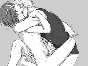 Rating: Explicit Score: 0 Tags: 2boys axis_powers_hetalia barefoot black_shirt cute embrace erection feet feliciano_vargas frottage gay germany_(hetalia) hug italy_(hetalia) kissing_neck leg_lock leg_wrap ludwig_weillschmidt male male_only monochrome nude passionate penis rule34 yaoi User: bunchy7s