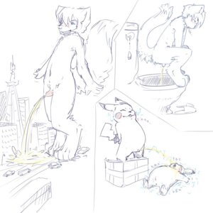 Rating: Explicit Score: 0 Tags: 1:1 addickted anthro anus bodily_fluids canid canine clothing duo e621 female feral footwear generation_1_pokemon genital_fluids genitals macro male mammal mio_(addickted) monochrome multiple_images nintendo nude peeing penis pikachu pokemon pokemon_(species) rodent shoes sketch slippers solo tail toilet urine watersports User: bunchy7s