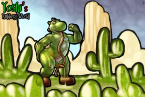 Rating: Explicit Score: 0 Tags: 3:2 digital_media_(artwork) dinosaur e621 erection genitals glistening green_yoshi latex male mario_bros mot nintendo parody penis prehistoric_species reptile scalie solo translucent yoshi yoshi's_woolly_world User: bunchy7s