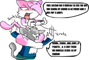 Rating: Explicit Score: 0 Tags: aeris_(vg_cats) anthro blush bodily_fluids broken_language countershading cunnilingus dialogue digital_media_(artwork) duo e621 english_text female fur genital_fluids grey_body grey_fur humor leo_(vg_cats) male male/female nude open_mouth oral perverted_bunny pink_body pink_fur profanity sex simple_background tail text vaginal vaginal_fluids vg_cats white_background User: bunchy7s