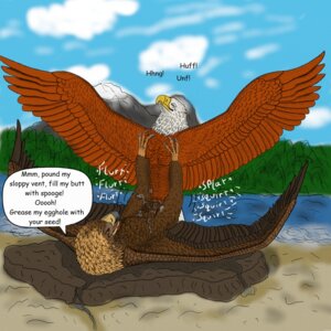 Rating: Explicit Score: 0 Tags: 1:1 accipitrid accipitriform ambiguous/ambiguous ambiguous_gender anatomically_correct animal_genitalia anvil_position avian avian_feet bald_eagle beak bird bodily_fluids brown_body brown_feathers claws cloaca cloacal cloacal_kiss comic_sans cum dialogue digital_media_(artwork) dirty_talk duo e621 eagle english_text eyes_closed feathered_wings feathers feet feral feral_on_feral ferobird from_front_position genital_fluids genitals golden_eagle hi_res legs_up lying multicolored_body multicolored_feathers nude on_back open_beak open_mouth outside porn_dialogue sawyer_(ferobird) sea_eagle sex sound_effects speech_bubble spread_wings talons text toe_claws toes true_eagle two_tone_body two_tone_feathers water white_body white_feathers wings User: bunchy7s