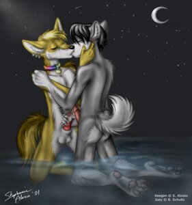 Rating: Explicit Score: 0 Tags: 2001 anthro arms_bent balls belly bent_legs black_hair black_nose canid canine canis claws collar collar_only collar_tag crescent_moon domestic_dog duo e621 erection eyes_closed feet fluffy fluffy_tail fox fur genitals grey_body grey_fur hair handjob hybrid kiss_on_lips kissing kneeling kneeling_in_water legs_in_water male male/male mammal moon multicolored_body multicolored_fur narrow_hips night nude outside partially_submerged pawpads paws penile penis pink_pawpads pink_penis rainbow red_penis romantic romantic_ambiance romantic_couple sex shallow_water signature sky slim star starry_sky stephanie_aloisio submerged_legs submerged_tail tail tail_in_water thin_calves thin_legs thin_thighs two_tone_body two_tone_fur water white_balls white_belly white_body white_fur wolf yellow_body yellow_fur User: bunchy7s