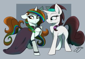 Rating: Safe Score: 0 Tags: collar duo e621 equid equine fan_character female hair hasbro horn mammal multicolored_hair my_little_pony mythological_creature mythological_equine mythology probablyfakeblonde unicorn white_body User: bunchy7s