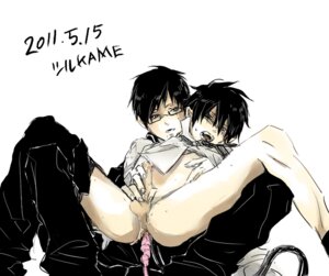 Rating: Explicit Score: 0 Tags: anal anal_insertion ao_no_exorcist black_hair black_jacket brother brothers cum dildo glasses handjob incest male male_only okumura_rin okumura_yukio on_lap penis pointy_ears rule34 school schoolboy shirt_lift siblings spread_legs tail turukameha uncensored undressing yaoi User: bunchy7s