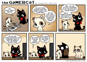 Rating: Safe Score: 0 Tags: ambiguous_gender anthro black_body black_fur clipboard computer controller dialogue domestic_cat e621 electronics english_text felid feline felis fur game_controller gamercat_(character) glitch_(the_gamercat) grid_layout group grumpy holding_clipboard holding_object mammal meme nintendo nintendo_controller samantha_whitten scarf six_frame_image tardar_sauce text the_gamercat url white_body white_fur wii wii_remote wii_u young young_ambiguous young_anthro User: bunchy7s
