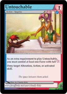 Rating: Questionable Score: 0 Tags: bars cage cai card card_template clothed clothing cloudy_kitty copyright_symbol duo e621 english_text female female_symbol furoticon gender_symbol green_eyes hair heart_symbol kanette male male_symbol mammal mustelid number otter ponytail prisoner purple_hair red_eyes red_hair symbol tail text topless trading_card trading_card_game trading_card_template tribes_of_tanglebrook url User: bunchy7s