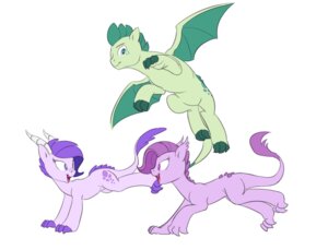 Rating: Safe Score: 0 Tags: 2013 alternate_universe asian_mythology carniscorner chinese_mythology claws crossover crystal_clarity dragon e621 east_asian_mythology equid equine fan_character female feral fur group hair hasbro horn horse hybrid kianamai kirin mammal membrane_(anatomy) membranous_wings my_little_pony mythological_creature mythological_scalie mythology pink_hair playing pony pupils purple_hair scalie simple_background slit_pupils smile tail turquoise_blitz wings User: bunchy7s