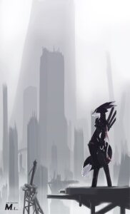 Rating: Safe Score: 0 Tags: 2006 android anthro armor biped canid canine city day detailed_background e621 fox green_eyes hi_res long_ears machine male mammal outside robot robot_anthro ruins side_view solo standing tail toony totem.v vagus_(totem.v) User: bunchy7s