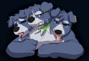 Rating: Explicit Score: 0 Tags: 3_heads ambiguous_gender angry anthro black_background blue_eyes bodily_fluids canid canid_demon canine canis cerberus cerberus_(housepets!) clenched_teeth collar cum cum_in_mouth cum_inside cum_on_face demon digital_media_(artwork) domestic_dog e621 ear_piercing european_mythology feral flat_chested fur genital_fluids greek_mythology grey_body grey_fur hellhound housepets! looking_at_viewer mammal messy multi_head mythological_canine mythological_creature mythology piercing seth-iova simple_background solo spiked_collar spikes teeth tongue tongue_out User: bunchy7s