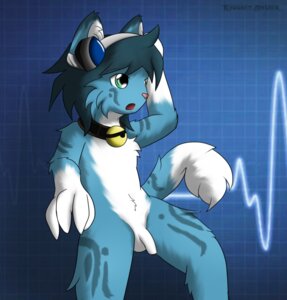 Rating: Explicit Score: 0 Tags: anthro bell biped blue_body blue_fur collar domestic_cat e621 electronics felid feline felis flaccid foreskin fur genitals giru_(artist) headphones kiriu male mammal nude open_mouth penis solo white_body white_fur young young_anthro young_male User: bunchy7s