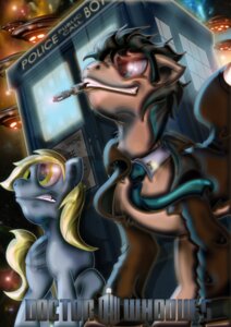 Rating: Safe Score: 0 Tags: absurd_res accessory amber_eyes blonde_hair blue_eyes british_broadcasting_corporation brown_body brown_fur brown_hair clothing cutie_mark derpy_hooves_(mlp) detailed_background digital_media_(artwork) doctor_who doctor_whooves_(mlp) duo dutch_angle e621 earth_pony english_text equid equine feathered_wings feathers female feral friendship_is_magic fur grey_body grey_fur hair hasbro hi_res horse jacket low-angle_view male mammal my_little_pony mythological_creature mythological_equine mythology necktie pegasus pony portrait quadruped sonic_screwdriver tail tardis text three-quarter_portrait toonlancer topwear wings User: bunchy7s