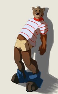 Rating: Questionable Score: 0 Tags: 2011 3_toes 5_fingers anthro bear biped bottomwear bottomwear_down boxer_briefs brown_body brown_fur bulge claws clothed clothing e621 eyebrows feet fingers fur grin looking_at_viewer male mammal no_swift pants pants_down partially_clothed raised_eyebrow simple_background smile solo standing toe_claws toes underwear undressing white_background User: bunchy7s