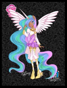 Rating: Safe Score: 0 Tags: anthro black_border border clothing dress e621 equestria_girls equid equine feathered_wings feathers female hasbro hi_res horn mammal mattel monster monster_girl_(genre) monster_high my_little_pony mythological_creature mythological_equine mythology nemoturunen princess_celestia_(eg) smile solo style_emulation winged_unicorn wings User: bunchy7s