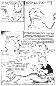 Rating: Questionable Score: 0 Tags: alligator alligatorid anthro beryl black_and_white comic crocodilian desiree_(jmh) dialogue e621 english_text felid female group interspecies james_m_hardiman lizard male mammal monochrome nude partially_submerged pen_(artwork) reptile scalie simple_background tail text tom_(jmh) traditional_media_(artwork) ups_and_downs white_background wounded User: bunchy7s