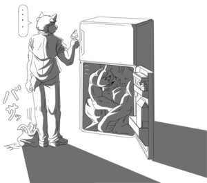 Rating: Safe Score: 0 Tags: anthro appliance aquatic duo e621 fish fridge horn in_fridge kitchen_appliance machine male monochrome muscular shark toki1205 what User: bunchy7s