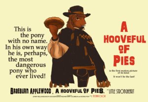 Rating: Safe Score: 0 Tags: a_fistful_of_dollars braeburn_(mlp) brown_body brown_hair clothing dessert e621 earth_pony english_text equid equine food friendship_is_magic gun_pouch hair hasbro hat headgear headwear horse male mammal man_with_no_name movie_poster my_little_pony pastry pie poncho pony poster poster_template simple_background solo technicolor text title unknown_artist yellow_background User: bunchy7s