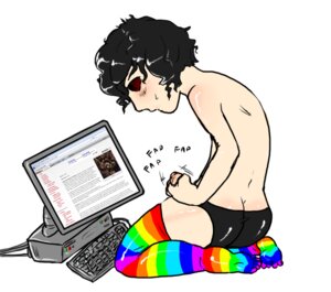 Rating: Explicit Score: 0 Tags: 1boy 4chan beige_skin black_hair board-tan clothes color computer hair keyboard male male_only masturbation rule34 rule_63 short_hair side_view simple_background solo topless white_background x-tan User: bunchy7s
