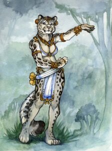 Rating: Safe Score: 0 Tags: anthro bottomwear breechcloth clothing detailed detailed_background e621 ear_piercing ear_ring felid female forest jungle leopard_spots loincloth mammal outside painting_(artwork) pantherine piercing plant ring_piercing snow_leopard solo soobee spots susan_meyer tail toony traditional_media_(artwork) traditional_painting_(artwork) traditional_watercolor_(artwork) tree tribal watercolor_(artwork) User: bunchy7s