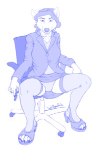 Rating: Safe Score: 0 Tags: anthro bad_metadata biped blue_and_white bottomwear canid canine chair cheri_(lord_magicpants) chest_tuft clothed clothing e621 female fur furniture hair hi_res holding_object holding_pen holding_writing_utensil legwear looking_at_viewer lord_magicpants mammal missing_sample monochrome office panties pen simple_background sitting skirt solo stockings suit tuft underwear upskirt writing_utensil User: bunchy7s Rating: Safe Score: 0 Tags: anthro bad_metadata biped blue_and_white bottomwear canid canine chair cheri_(lord_magicpants) chest_tuft clothed clothing e621 female fur furniture hair hi_res holding_object holding_pen holding_writing_utensil legwear looking_at_viewer lord_magicpants mammal missing_sample monochrome office panties pen simple_background sitting skirt solo stockings suit tuft underwear upskirt writing_utensil User: bunchy7s