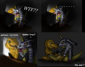 Rating: Explicit Score: 0 Tags: agumon bandai_namco black_penis comic dialogue digimon digimon_(species) digital_media_(artwork) dreiker duo e621 english_text erection feral frottage gabumon genitals grey_background handjob male male/male masturbation penile penile_masturbation penis penises_touching reptile scalie semi-anthro sex simple_background surprised tail text yellow_body yellow_skin User: bunchy7s