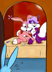 Rating: Explicit Score: 0 Tags: accessory anthro babs_bunny bow_(feature) bow_accessory bow_ribbon breasts buster_bunny caught_in_the_act dildo door e621 female female/female fifi_la_fume fingering group hair_accessory hair_bow hair_ribbon interspecies lagomorph leporid lube male mammal mephitid nipples rabbit ribbons sex_toy skunk striped_skunk surprised tail tiny_toon_adventures unknown_artist vaginal vaginal_fingering walk-in warner_brothers User: bunchy7s