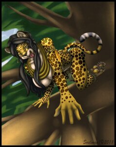 Rating: Questionable Score: 0 Tags: 2011 all_fours anthro black_hair branch breasts clothed clothing doctorsoul e621 feathers felid female green_eyes hair hi_res in_tree leopard long_hair looking_at_viewer mammal nipples nude pantherine perspective plant skimpy solo tail tongue tongue_out tree User: bunchy7s