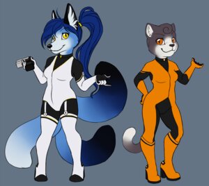 Rating: Safe Score: 0 Tags: anthro blue_body blue_fur bodysuit canid canine clothing domestic_cat duo e621 felid feline felis female footwear fox foxqueen fur garter_straps hair high_heels legwear looking_at_viewer mammal multi_tail orange_eyes ponytail ranged_weapon shoes skinsuit stockings tail tight_clothing weapon yellow_eyes User: bunchy7s