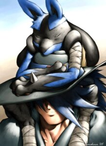 Rating: Safe Score: 0 Tags: 2005 ambiguous_anthro ambiguous_gender anthro blue_body blue_fur blue_hair canid canine clothing duo e621 eyes_closed fur generation_4_pokemon hair hat headgear headwear hi_res hug human karabiner lucario male male_(lore) male_human mammal nintendo pawpads paws pokemon pokemon_(species) short_hair sir_aaron sir_aaron's_lucario User: bunchy7s