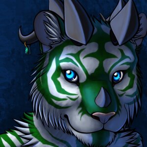 Rating: Safe Score: 0 Tags: 1:1 abstract_background blue_eyes bust_portrait conditional_dnp digital_media_(artwork) dragon e621 felid fur green_body green_fur green_stripes hi_res horn hybrid icon looking_at_viewer male mammal multicolored_body multicolored_fur mythological_creature mythological_scalie mythology pantherine piercing portrait ratte scalie simple_background solo stripes tiger two_tone_body two_tone_fur white_body white_fur zimux User: bunchy7s