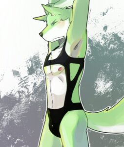 Rating: Questionable Score: 0 Tags: 2013 anthro arms_above_head athletic biceps blush bulge canid canine canis clothing e621 eyes_closed fur green_body green_fur guang_yang kemono latex leotard luwei_(artist) male mammal muscular muscular_anthro nipples pecs raised_arm solo spandex stretching suggestive tight_clothing underwear wolf User: bunchy7s