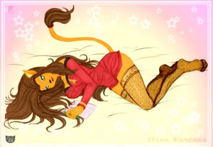 Rating: Questionable Score: 0 Tags: 2009 anthro bedding bedding_background biped black_nose bokeh border brown_hair caitian clothing dark_vanessa e621 felid female groovygoddess hair holding_object holding_pencil holding_writing_utensil insignia legwear long_hair looking_at_viewer lying m'ress mammal on_side open_mouth paper pattern_background pencil_(object) pupils simple_background slit_pupils smile solo star star-shaped_background star_bokeh star_polygon star_trek star_trek_the_animated_series stockings tail tail_tuft thigh_highs tongue tuft uniform writing_utensil y2k_(graphic_design) yellow_eyes User: bunchy7s