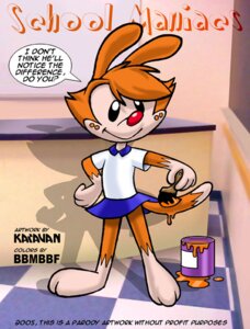Rating: Safe Score: 0 Tags: 2005 animaniacs anthro bodypaint bottomwear clothed clothing cosplay dialogue dot_warner e621 edna_(school_days) english_text female fur hair inkblot krezz_karavan mammal micro_calves micro_legs micro_thighs orange_body orange_fur orange_hair paint painted_markings red_nose school_days skirt solo speech_bubble tail tail_under_skirt text thin_calves thin_legs thin_thighs toony warner_brothers User: bunchy7s