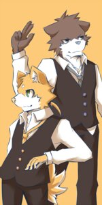 Rating: Safe Score: 0 Tags: 1:2 5_fingers accessory anthro bear bottomwear brown_body brown_eyes brown_fur canid canine clothed clothing collared_shirt dress_shirt duo e621 fingers fox front_view fully_clothed fur green_eyes hair inner_ear_fluff looking_aside male mammal necktie orange_background orange_body orange_fur orange_hair pants shirt short_hair silverio simple_background standing toony topwear tuft vest User: bunchy7s Rating: Safe Score: 0 Tags: 1:2 5_fingers accessory anthro bear bottomwear brown_body brown_eyes brown_fur canid canine clothed clothing collared_shirt dress_shirt duo e621 fingers fox front_view fully_clothed fur green_eyes hair inner_ear_fluff looking_aside male mammal necktie orange_background orange_body orange_fur orange_hair pants shirt short_hair silverio simple_background standing toony topwear tuft vest User: bunchy7s