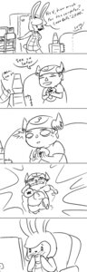 Rating: Safe Score: 0 Tags: animal_crossing anthro blush carmen_(animal_crossing) comic computer cooltime-fooltime e621 electronics english_text female hi_res human lagomorph leporid male mammal monochrome nintendo rabbit text villager_(animal_crossing) User: bunchy7s