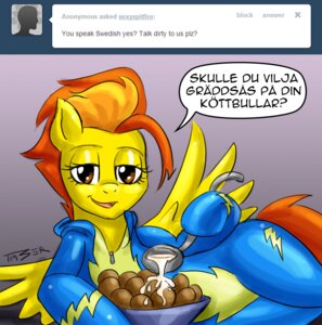 Rating: Questionable Score: 0 Tags: brown_eyes dialogue e621 english_text equid equine feathered_wings feathers female feral food friendship_is_magic hair hasbro looking_at_viewer mammal meatball multicolored_hair my_little_pony mythological_creature mythological_equine mythology pegasus pluckyninja sauce smile solo spitfire_(mlp) swedish swedish_text tail text translated tumblr two_tone_hair wings wonderbolts_(mlp) yellow_body yellow_feathers User: bunchy7s Rating: Questionable Score: 0 Tags: brown_eyes dialogue e621 english_text equid equine feathered_wings feathers female feral food friendship_is_magic hair hasbro looking_at_viewer mammal meatball multicolored_hair my_little_pony mythological_creature mythological_equine mythology pegasus pluckyninja sauce smile solo spitfire_(mlp) swedish swedish_text tail text translated tumblr two_tone_hair wings wonderbolts_(mlp) yellow_body yellow_feathers User: bunchy7s