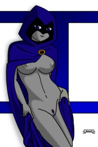 Rating: Explicit Score: 0 Tags: blue_eyes breasts cap dc dc_comics female forehead_jewel grey_skin hood looking_at_viewer medium_breasts nipples nude pubic_hair purple_eyes purple_hair rachel_roth ranwolf raven_(dc) rule34 smooth_skin solo teen_titans User: bunchy7s