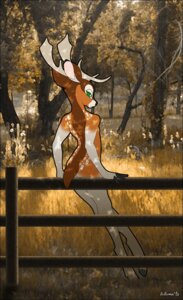 Rating: Safe Score: 0 Tags: 2010 against_fence against_surface anthro antlers autumn autumn_(autumndeer) autumndeer black_border border cervine deer digital_media_(artwork) e621 fallow_deer femboy fence forest green_eyes hooves horn male mammal mixed_media nature new_world_deer nude outside photo_background photography_(artwork) plant reindeer shaded solo tree wood User: bunchy7s